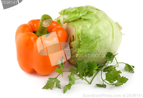 Image of Colored fruit vegetable composition