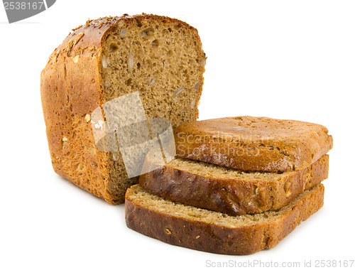 Image of Bread isolated on a white