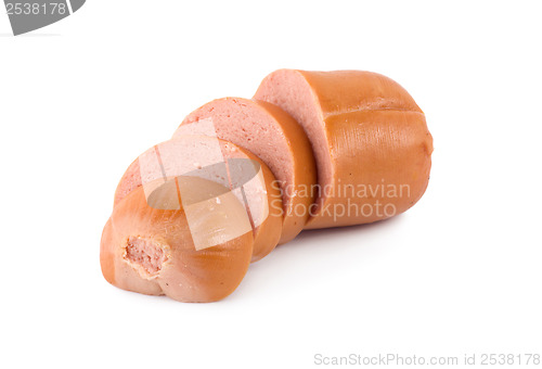 Image of Sausage isolated on a white