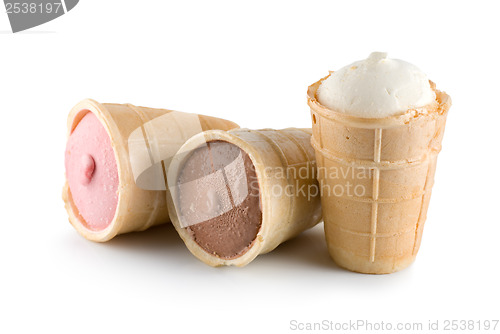 Image of Three ice cream Isolated