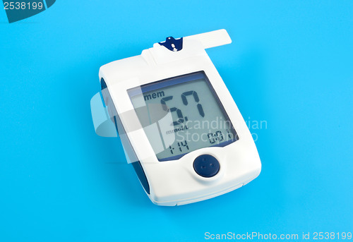 Image of White glucose meter