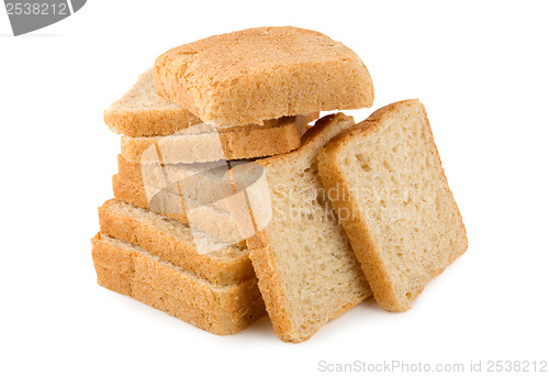 Image of Bread isolated on white background