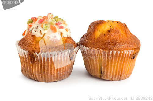 Image of Cake in cup isolated