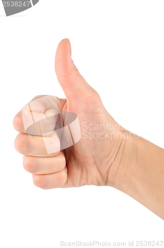 Image of Thump up hand sign 