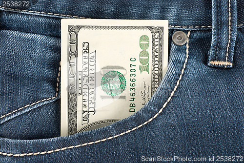 Image of Dollar in front pocket