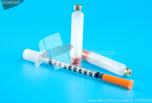 Image of Insulin and syringe