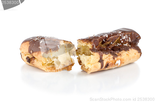 Image of Chocolate eclair isolated