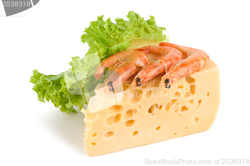 Image of Cheese with shrimps