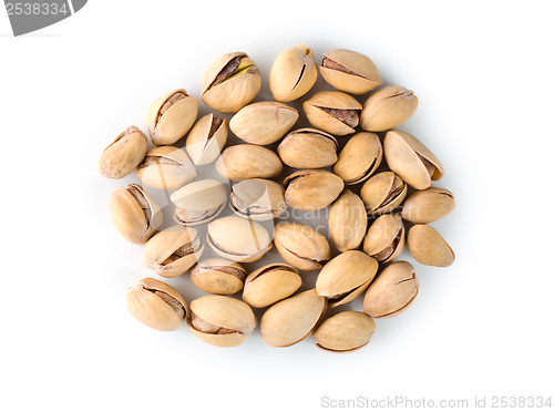 Image of Pistachios on a white