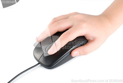 Image of Computer mouse in hand