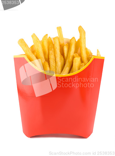 Image of Fried potatoes in a red box