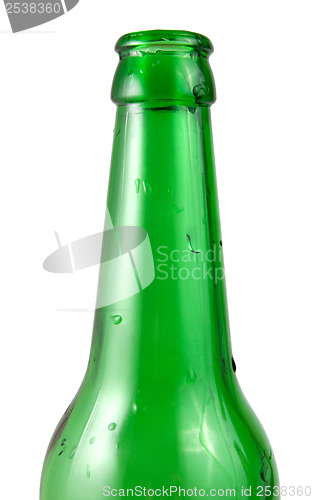 Image of Green bottle isolated