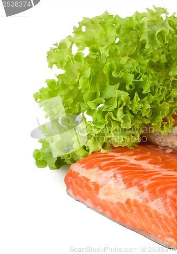 Image of Salmon and lettuce