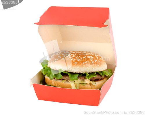 Image of Hamburger in the red box