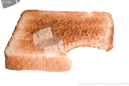 Image of Whole wheat toast with bite taken out of it