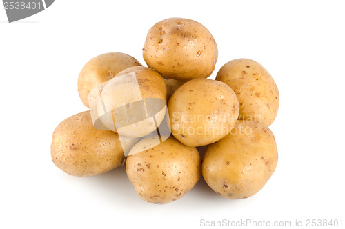 Image of Potatoes on a white