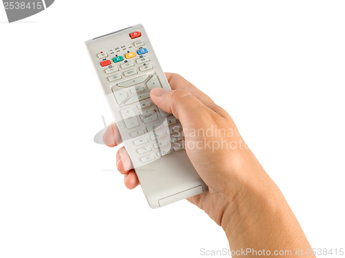 Image of Remote controller in a hand