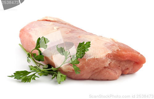 Image of Raw pork isolated