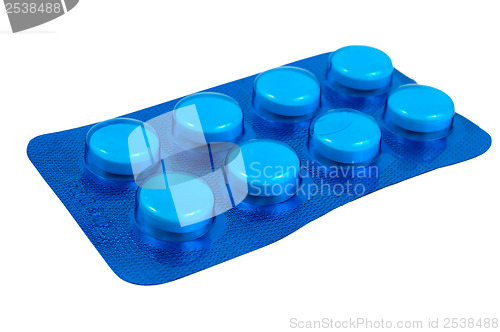 Image of Pills in the dark blue packing