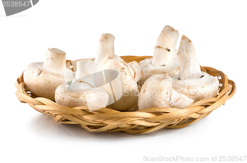 Image of Basket with mushrooms