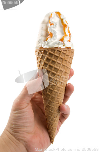 Image of An ice cream in a hand