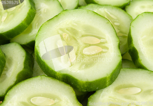 Image of Background from cucumbers