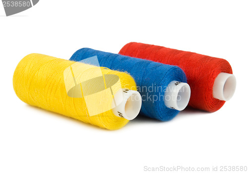 Image of Three spools of threads