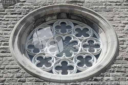 Image of Ornamental window of a church
