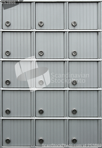 Image of Rows of mailboxes