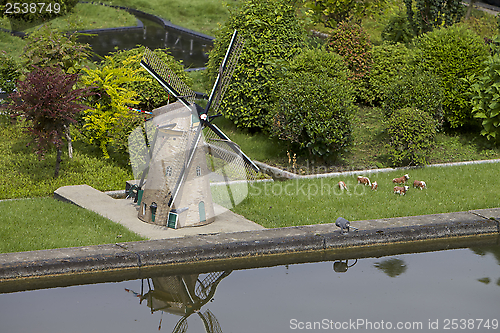 Image of Madurodam - miniature city near Hague in Netherlands, Holland