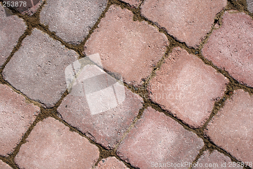 Image of Diagonal stone tile pattern