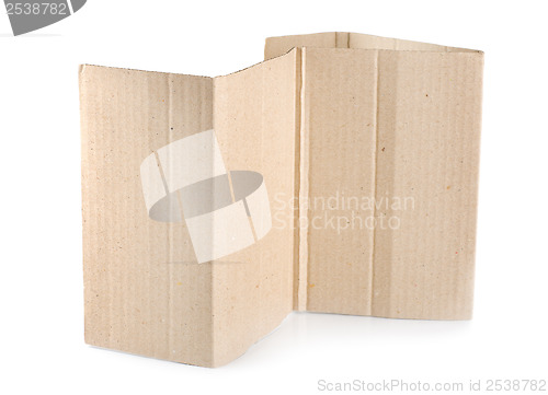 Image of Torn cardboard isolated