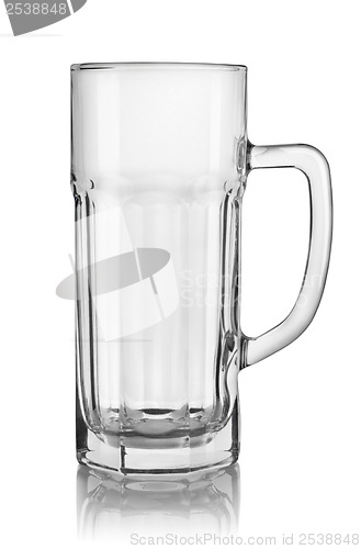 Image of Empty beer glass isolated