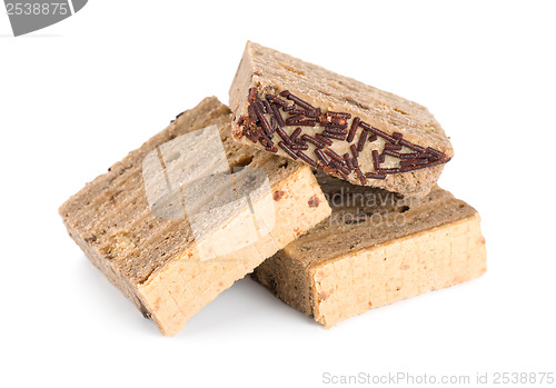 Image of Three cookies on a white