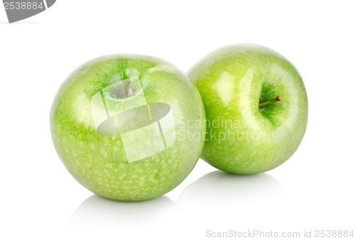 Image of Two green apples