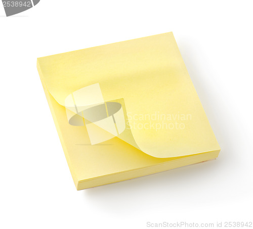 Image of Yellow notebook isolated