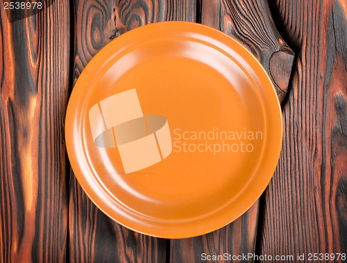 Image of Plate on a wooden table