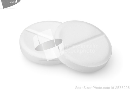 Image of Two tablets aspirin Path