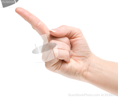 Image of Hand simulating pressing something