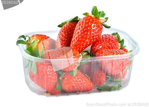 Image of Strawberries in plastic container