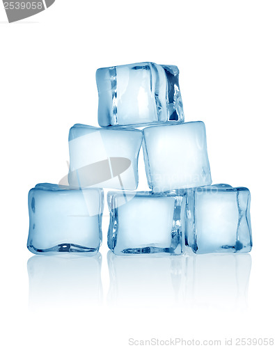 Image of Ice cubes isolated