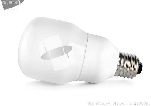 Image of Energy saving compact fluorescent lightbulb