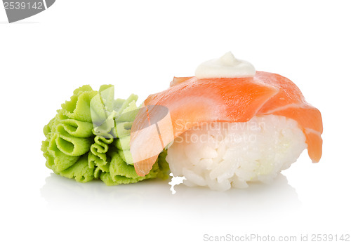 Image of Sushi and wasabi