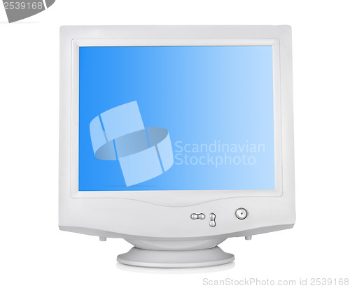 Image of CRT monitor isolated