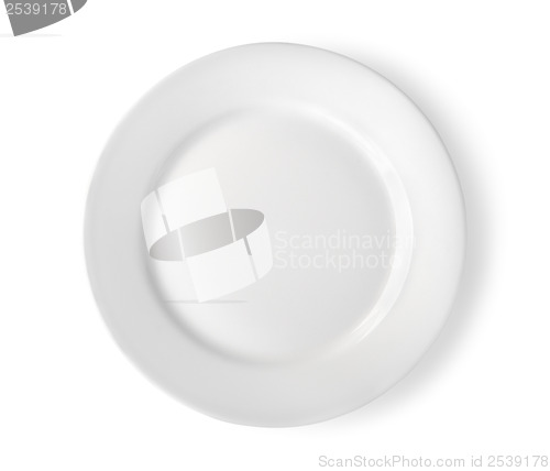 Image of Empty plate isolated Path