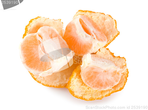 Image of Peeled mandarin isolated