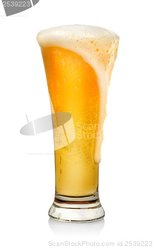 Image of Glass of beer isolated