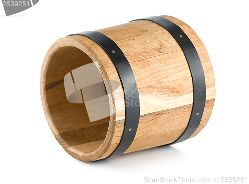 Image of Wooden barrel isolated