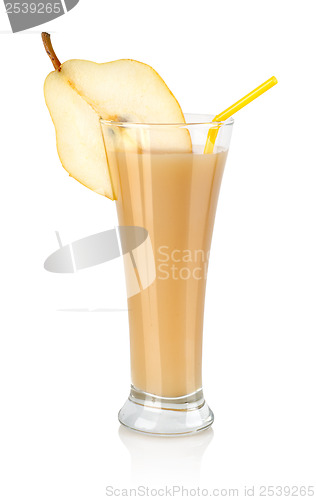 Image of Pear juice isolated