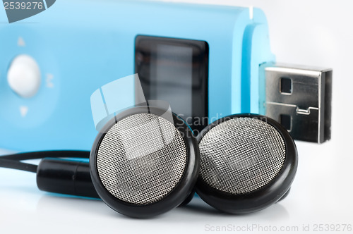 Image of Blue MP3 player